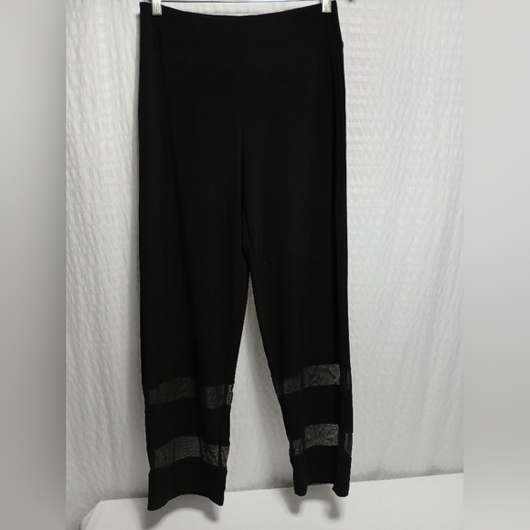 Josesph Ribkoff Pull On, Straight Leg , Double Sheer Hem Pants - Picture 1 of 6